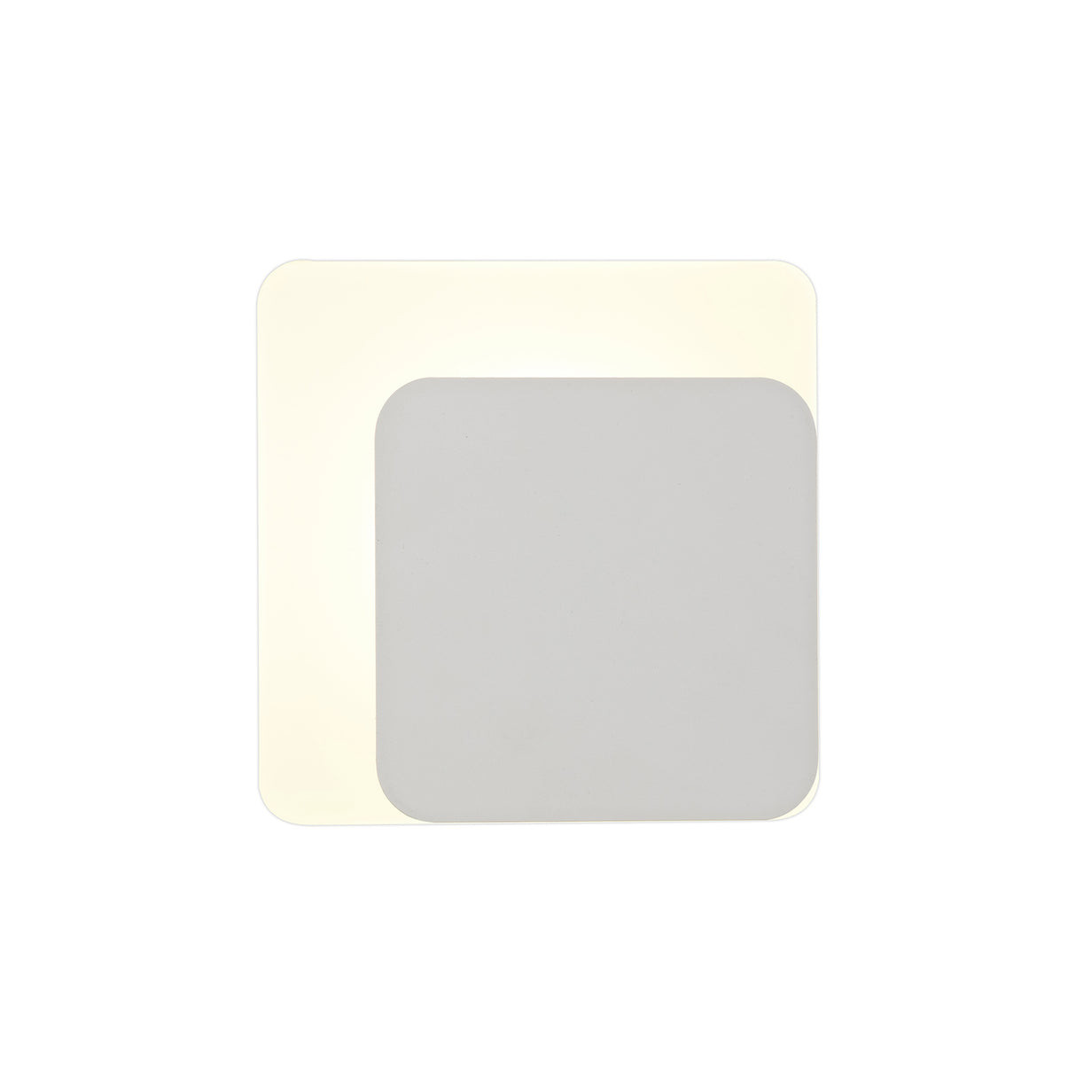 Proctor Magnetic Base Wall Lamp, 12W LED 3000K 498lm, 15/19cm Square Right Offset, Sand White/Acrylic Frosted Diffuser
