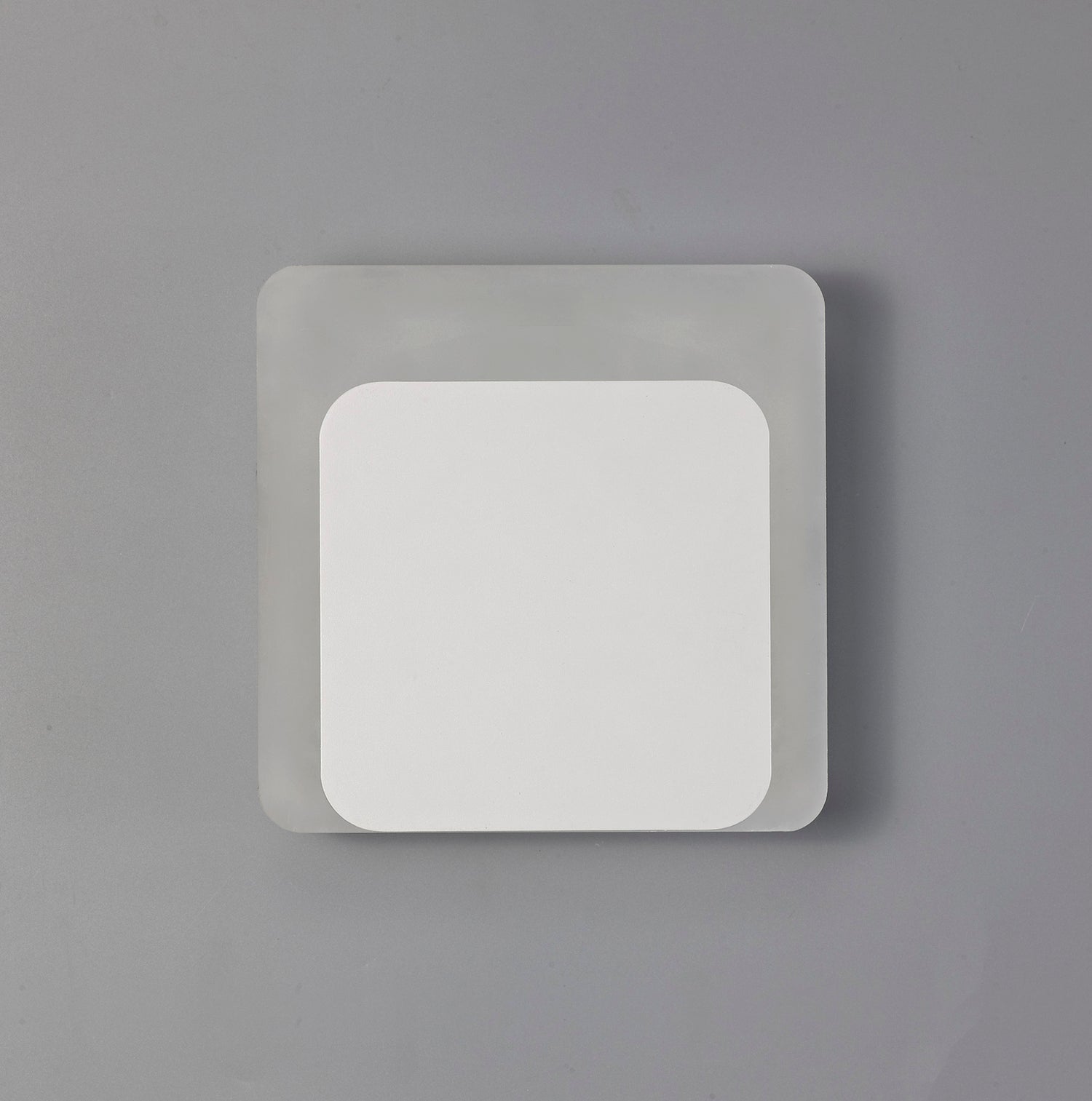 Proctor Magnetic Base Wall Lamp, 12W LED 3000K 498lm, 15/19cm Square Bottom Offset, Sand White/Acrylic Frosted Diffuser