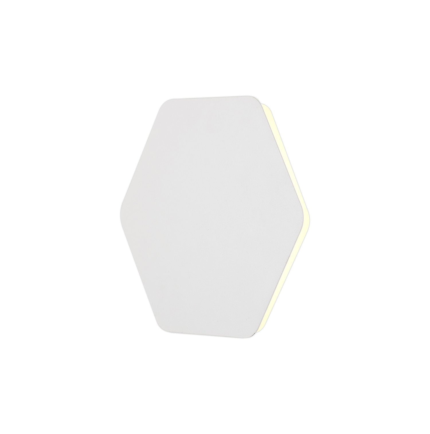 Proctor Magnetic Base Wall Lamp, 12W LED 3000K 498lm, 20/19cm Horizontal Hexagonal Centre, Sand White/Acrylic Frosted Diffuser