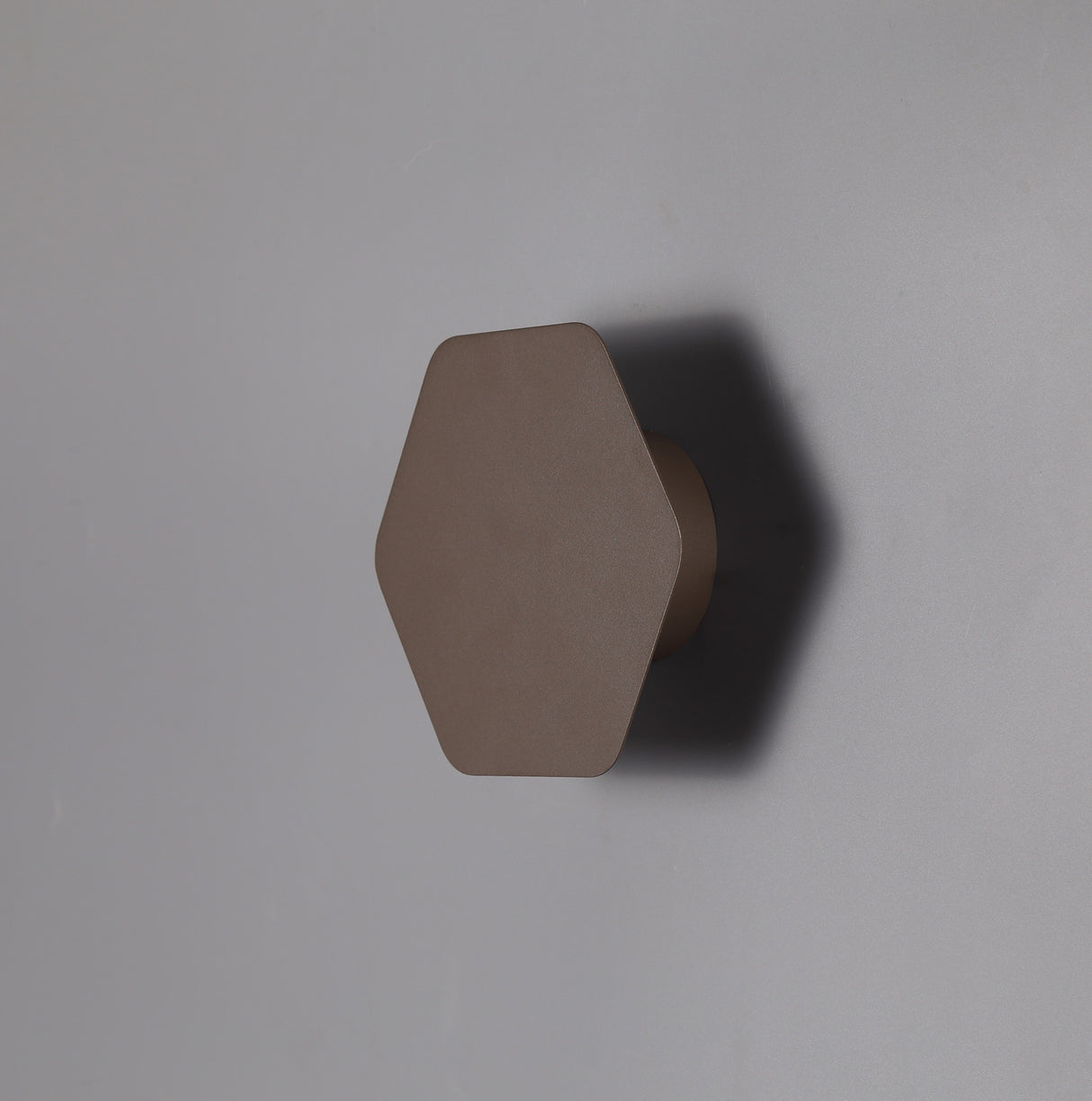 Proctor Magnetic Base Wall Lamp, 12W LED 3000K 498lm, 15cm Horizontal Hexagonal, Coffee