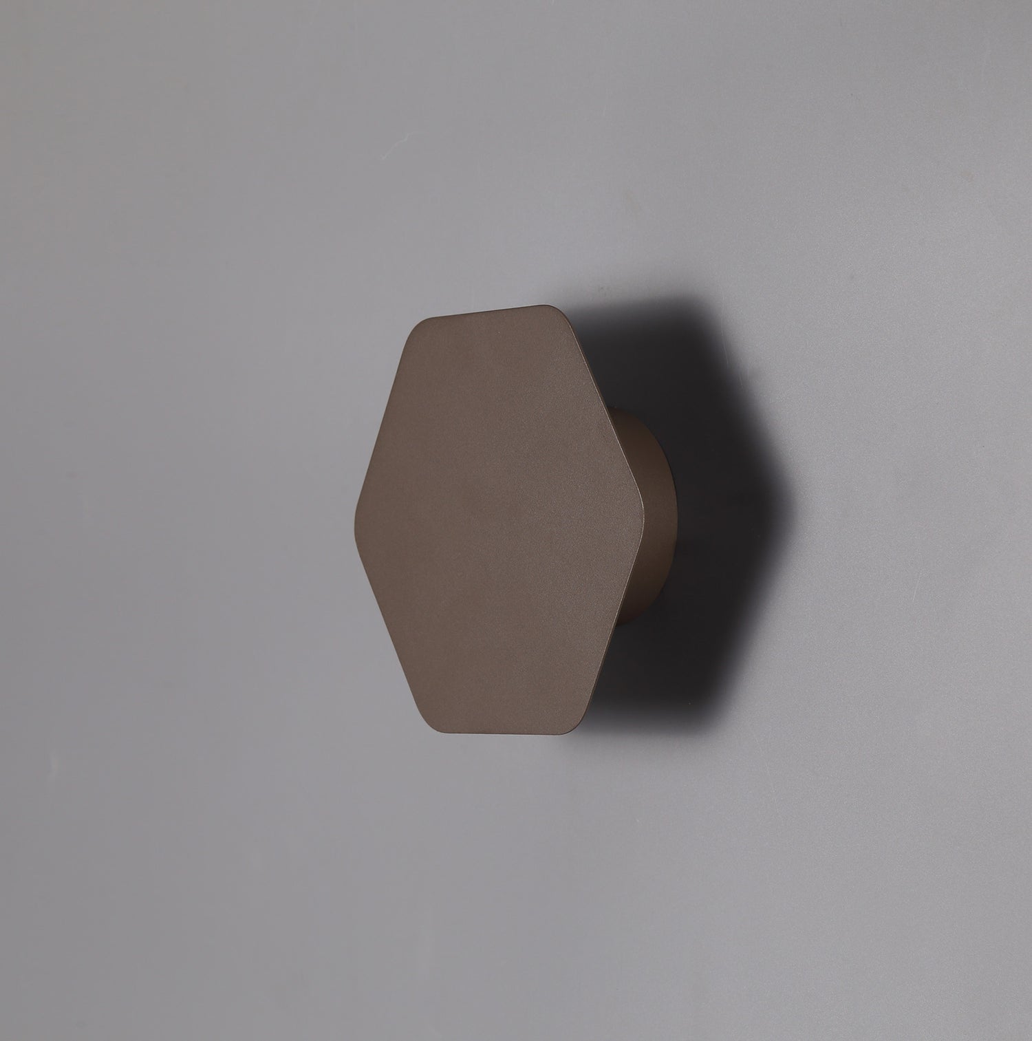 Proctor Magnetic Base Wall Lamp, 12W LED 3000K 498lm, 15cm Horizontal Hexagonal, Coffee
