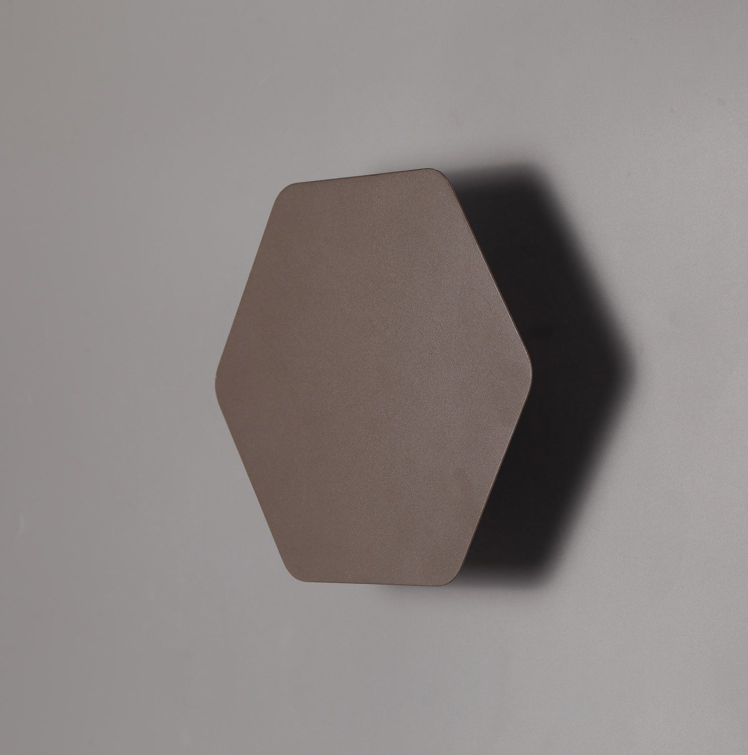 Proctor Magnetic Base Wall Lamp, 12W LED 3000K 498lm, 20cm Horizontal Hexagonal, Coffee