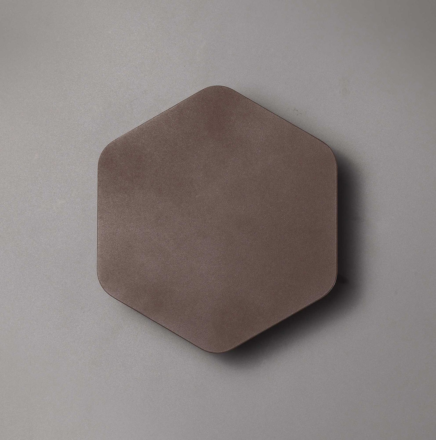 Proctor Magnetic Base Wall Lamp, 12W LED 3000K 498lm, 20cm Vertical Hexagonal, Coffee