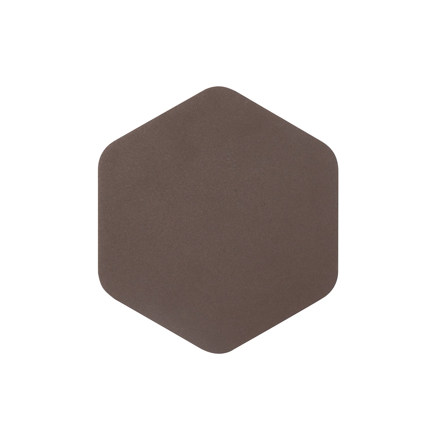 Proctor Magnetic Base Wall Lamp, 12W LED 3000K 498lm, 20cm Vertical Hexagonal, Coffee