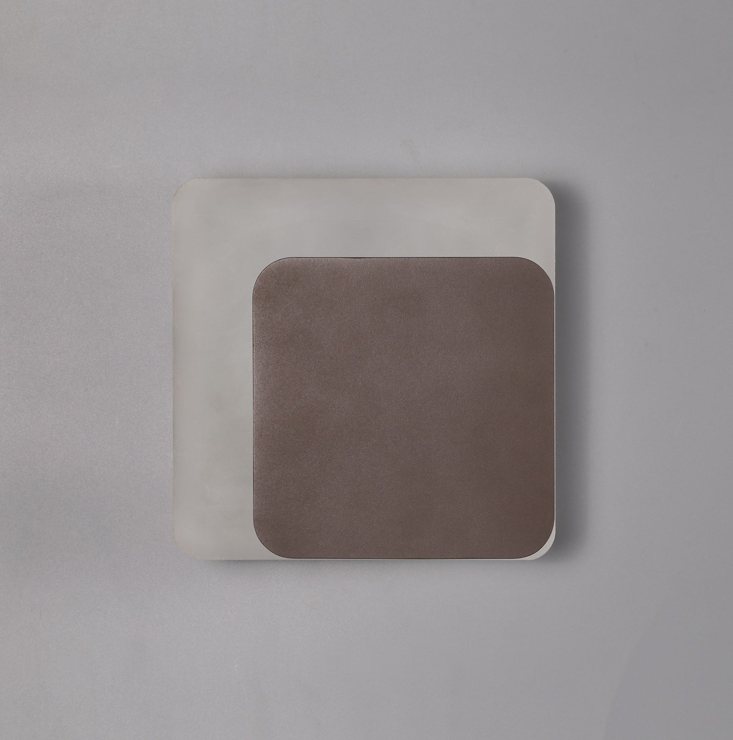 Proctor Magnetic Base Wall Lamp, 12W LED 3000K 498lm, 15/19cm Square Right Offset, Coffee/Acrylic Frosted Diffuser