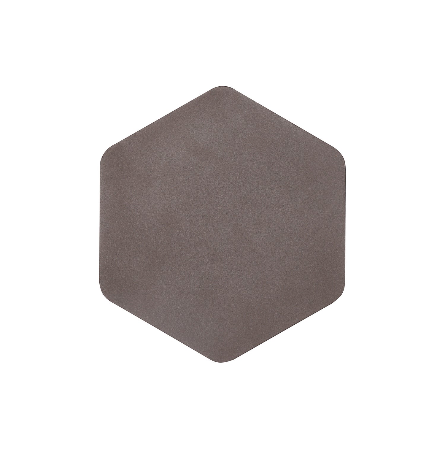 Proctor Magnetic Base Wall Lamp, 12W LED 3000K 498lm, 20/19cm Vertical Hexagonal Centre, Coffee/Acrylic Frosted Diffuser