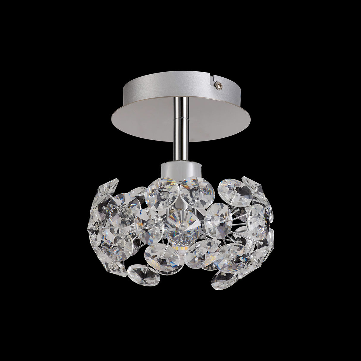 Byrne 1 Light G9 Surface Light With Polished Chrome And Crystal Shade