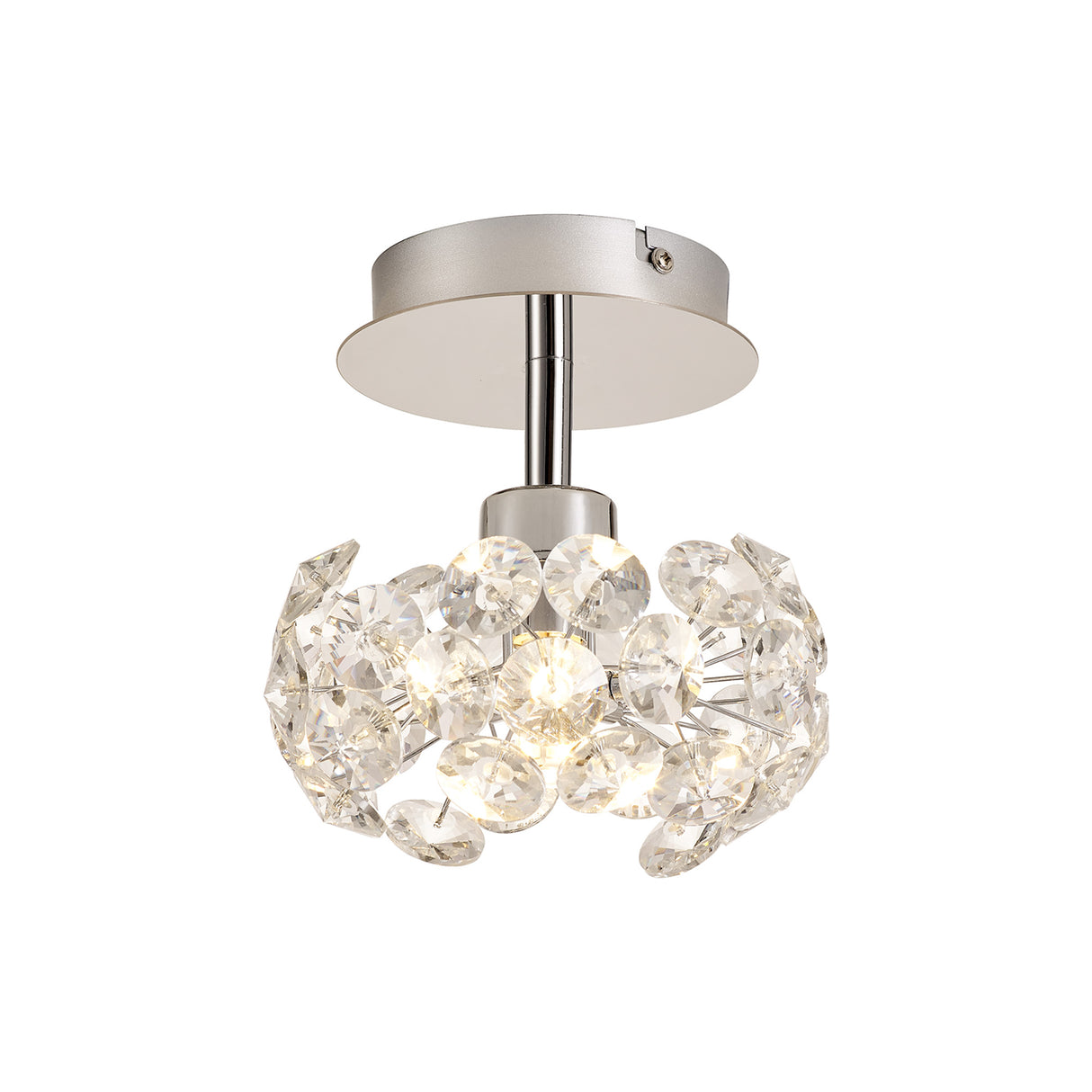 Byrne 1 Light G9 Surface Light With Polished Chrome And Crystal Shade