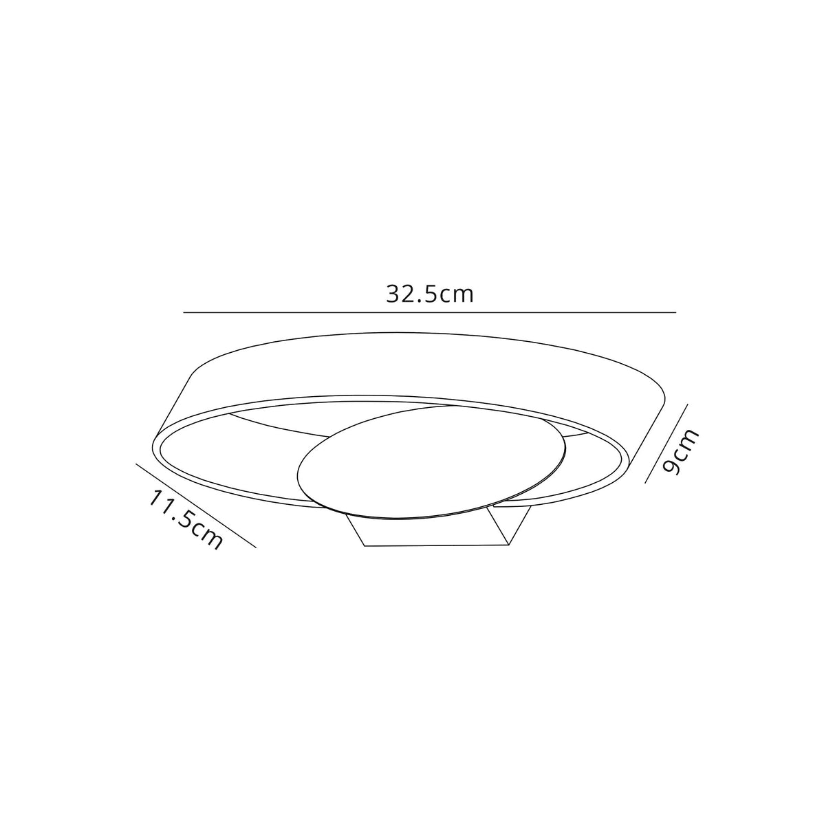 Bracewell Wall Lamp, 1 x 6W LED, 3000K, 480lm, White/Polished Chrome, 3yrs Warranty