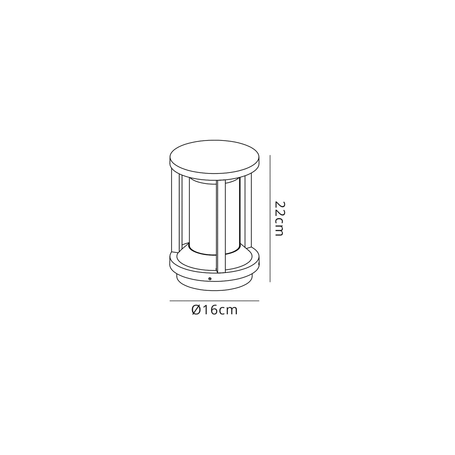 Phillips Pillar Lamp, 1 x E27, IP65, Anthracite, 2yrs Warranty