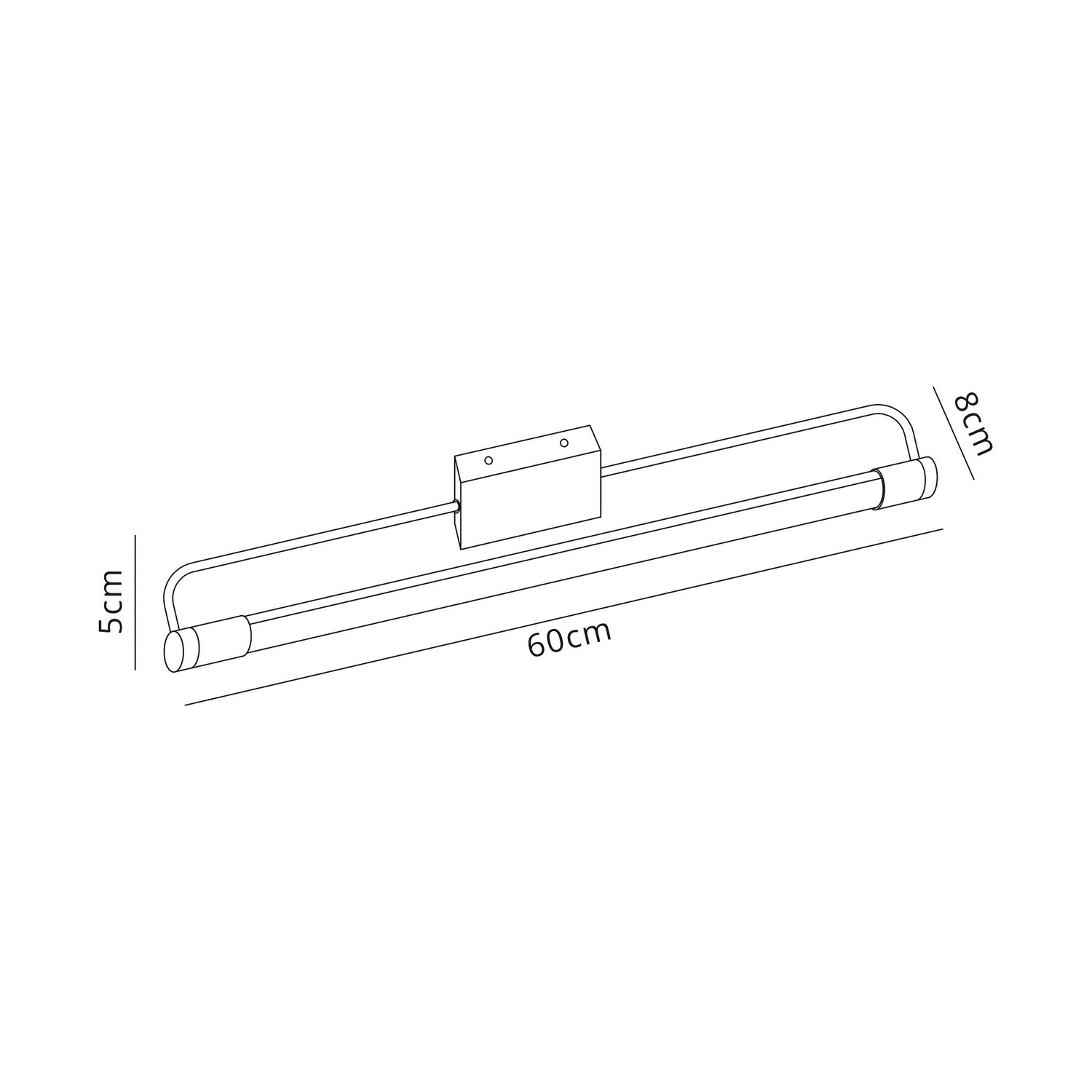 Irwin LED 1 x 14W Chrome Wall Lamp Large 1 Light 4000K IP44 3yr Warranty