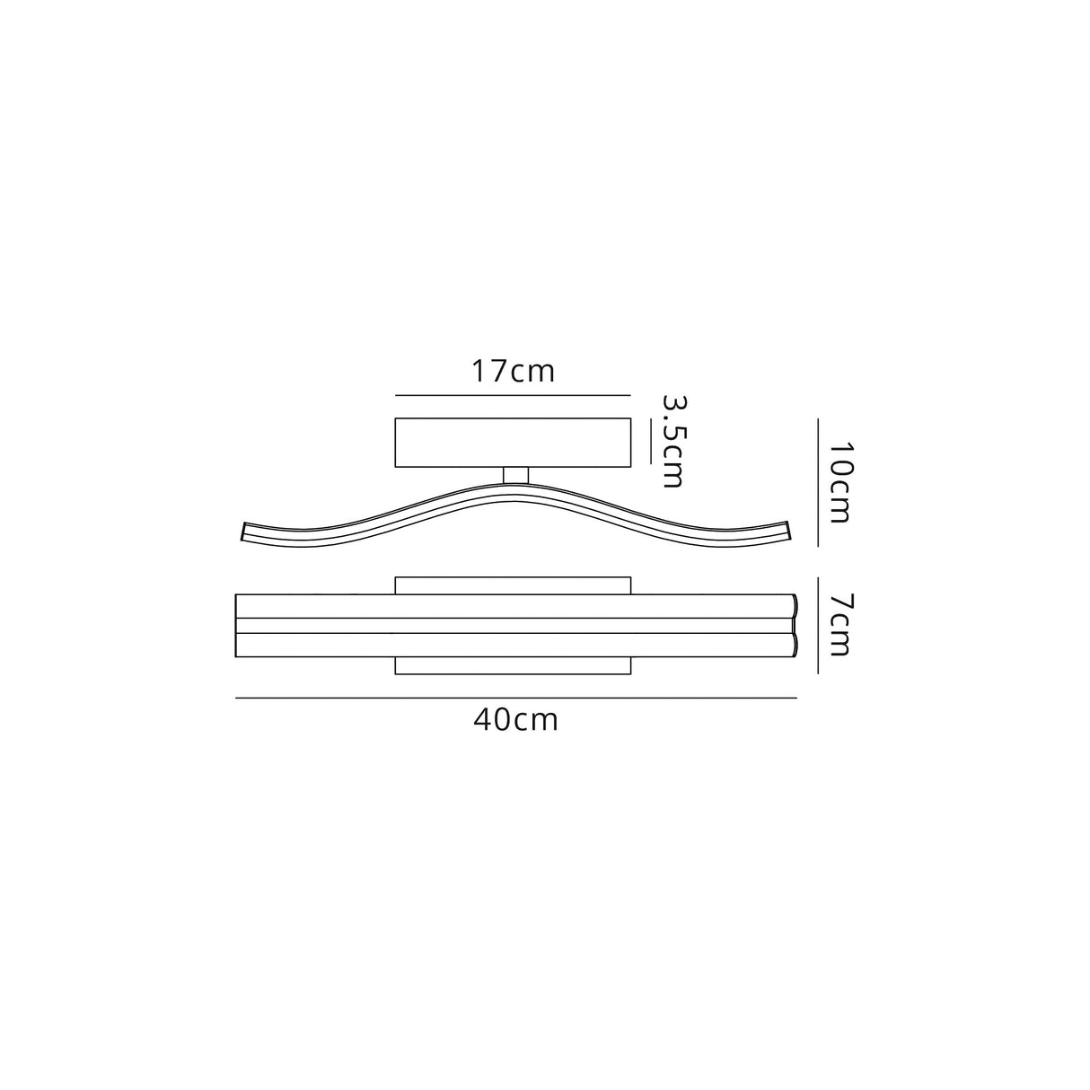 Johnston Wall Lamp, 1 x 16W LED, 4000K, 1041lm, White, 3yrs Warranty