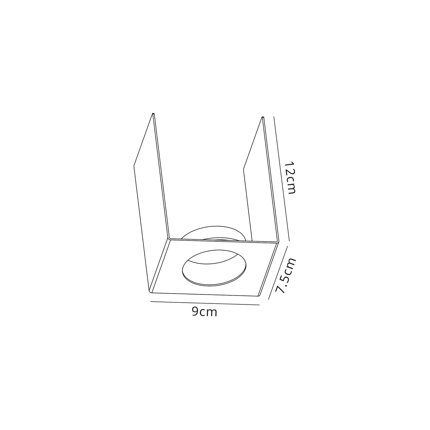 Holloway Non-Electric Cover Suitable For 1 Light HH7139, Matt White