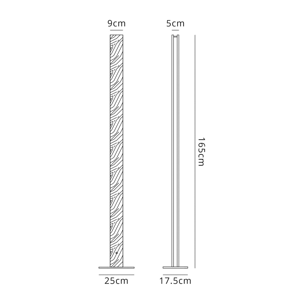 Atkinson Floor Lamp, 2 x 18W LED, 3000K, 1560lm, Oak / Sand White, 3yrs Warranty