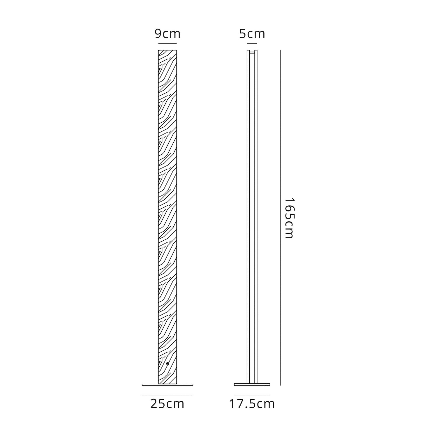Atkinson Floor Lamp, 2 x 18W LED, 3000K, 1560lm, Oak / Sand White, 3yrs Warranty