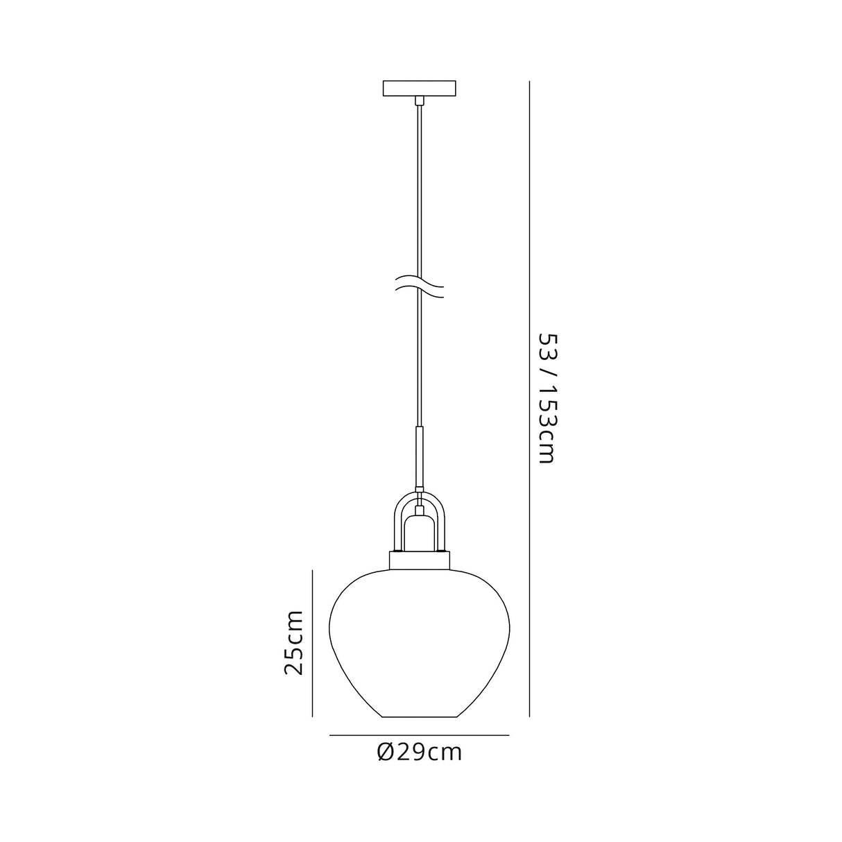 Beagrie Pendant, 1 x E27, Black Smoke Plated & Clear/Polished Chrome
