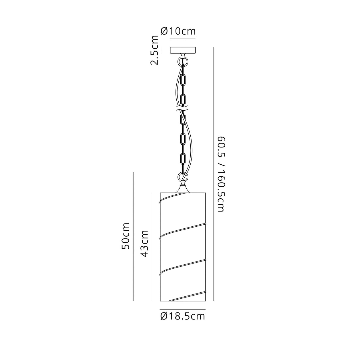 Mulhall Pendant, 1 Light E27, Antique Brass/Amber