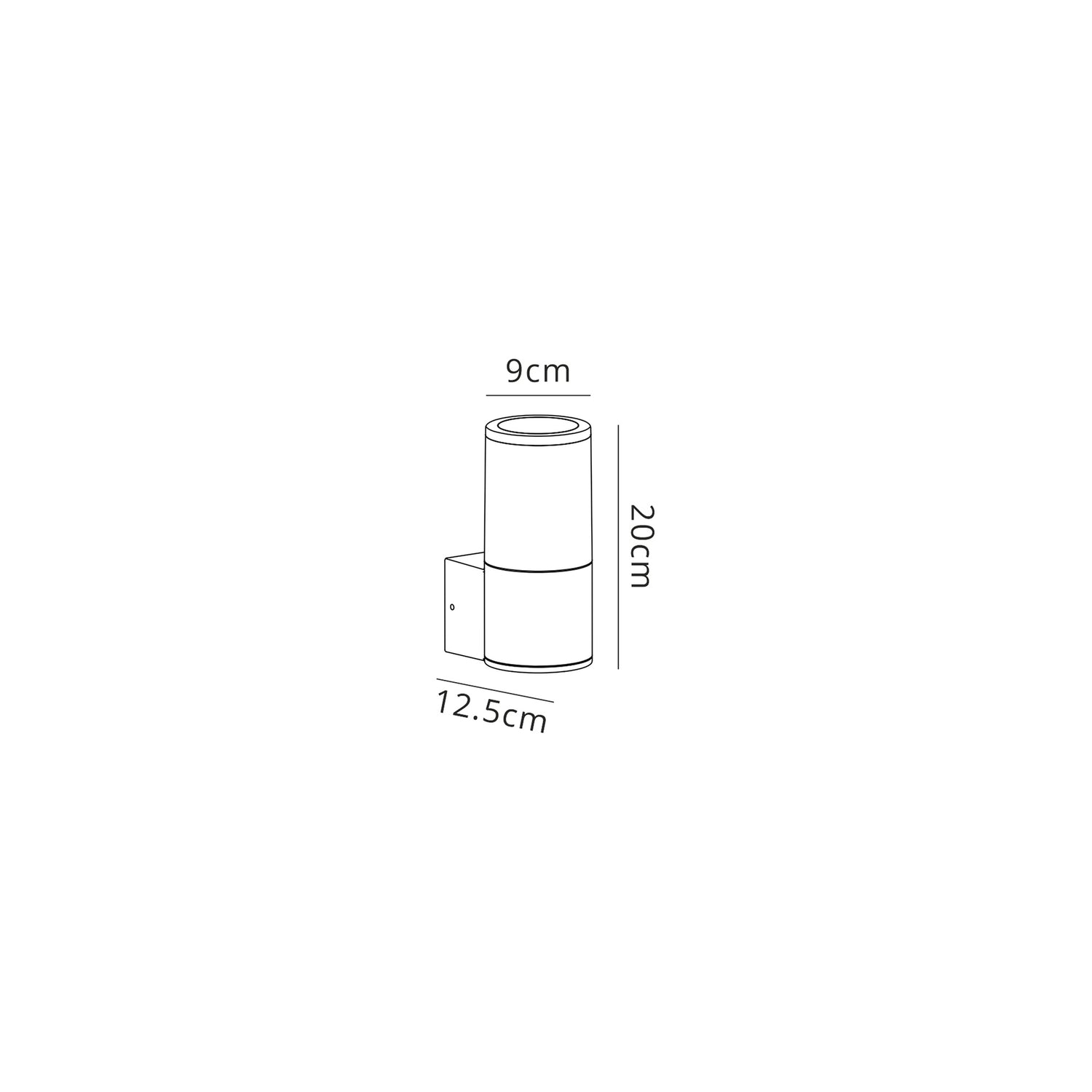 Pascoe Wall Lamp 1 x E27, IP54, Anthracite/Smoked, 2yrs Warranty