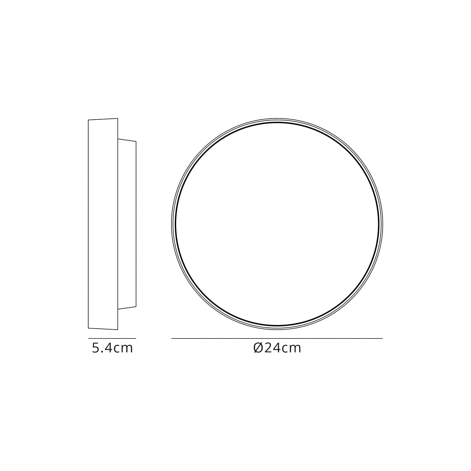 Hepworth Wall Lamp, 1 x 13W LED, 3000K, 300lm, IP65, Gloss White, 3yrs Warranty