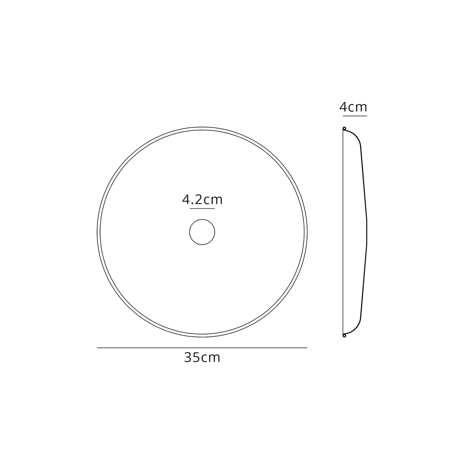 Robson Round Flat Metal 35cm Lampshade, Brushed Nickel