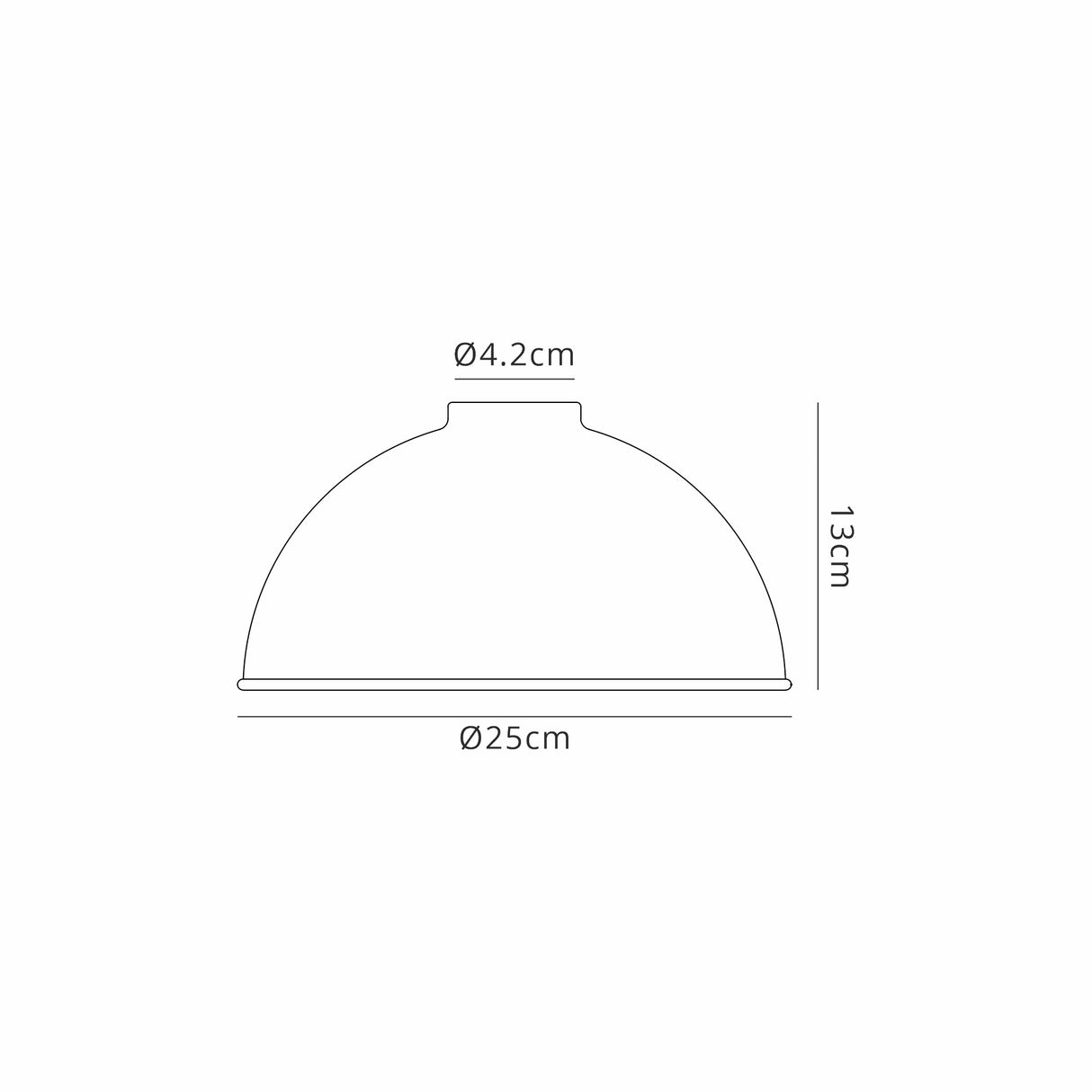 Robson Dome 25cm Lampshade, Rose Gold