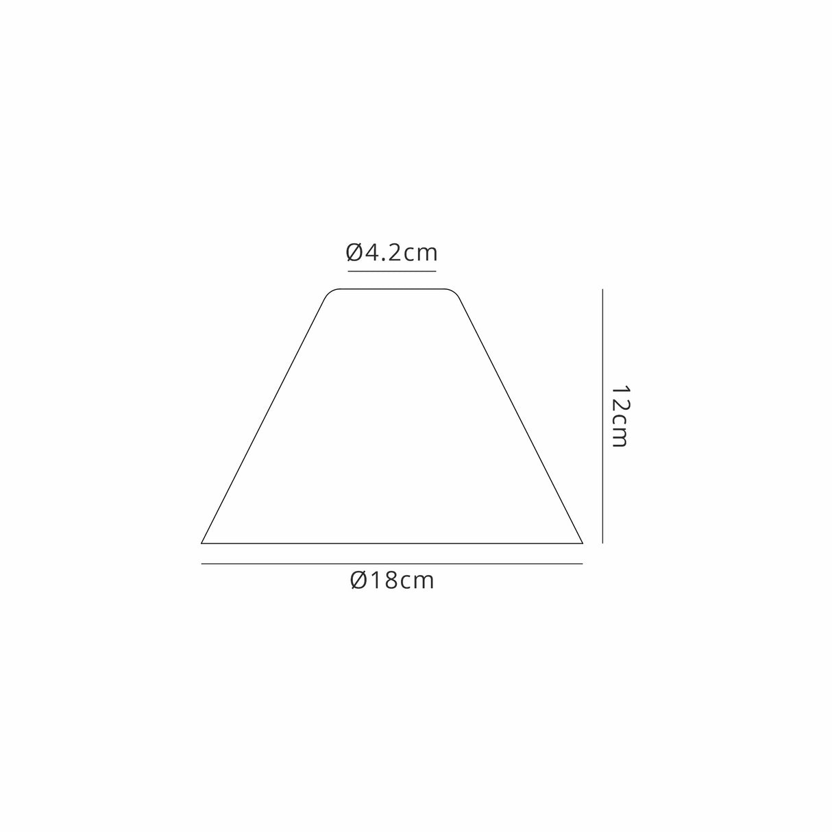 Robson Cone 18cm Glass Shade (C), Clear