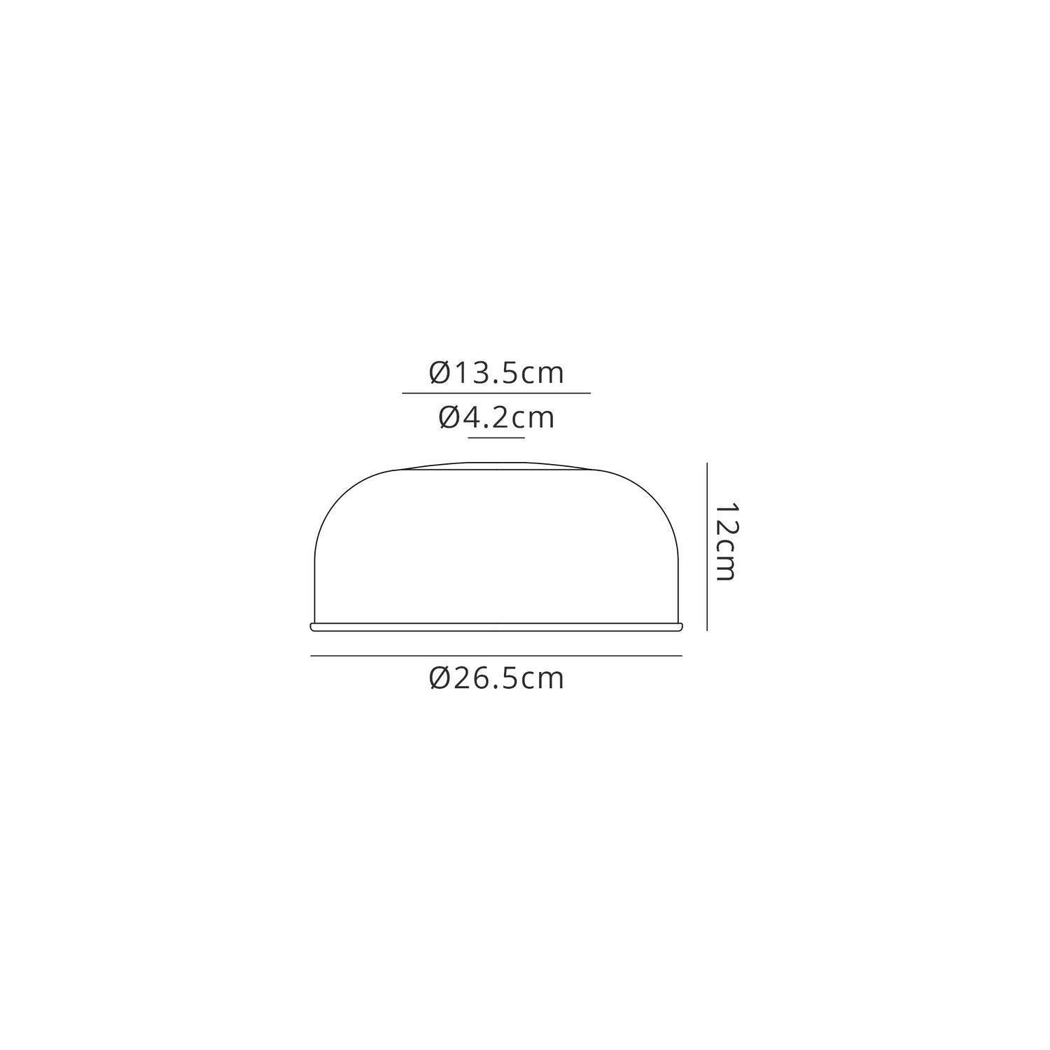 Munro Round 26.5cm Prismatic Effect Clear Glass (B), Lampshade