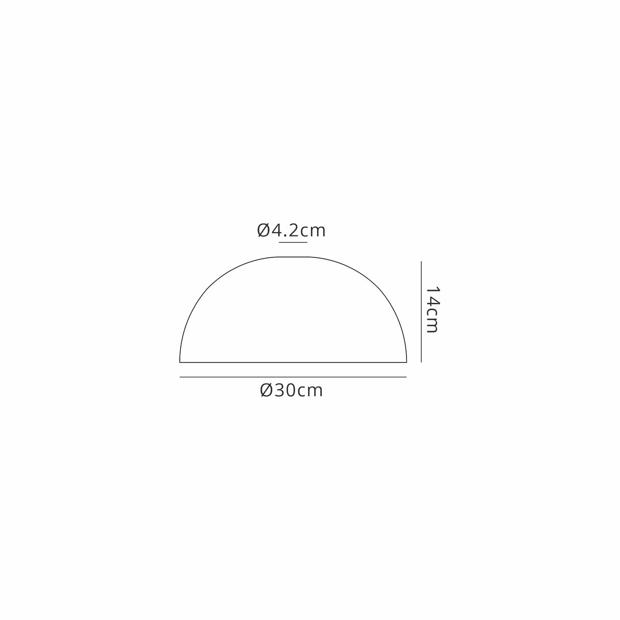Munro Round 30cm Prismatic Effect Clear Glass (O), Lampshade