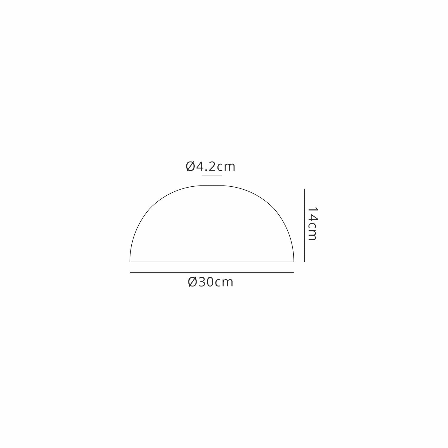 Munro Round 30cm Prismatic Effect Clear Glass (O), Lampshade