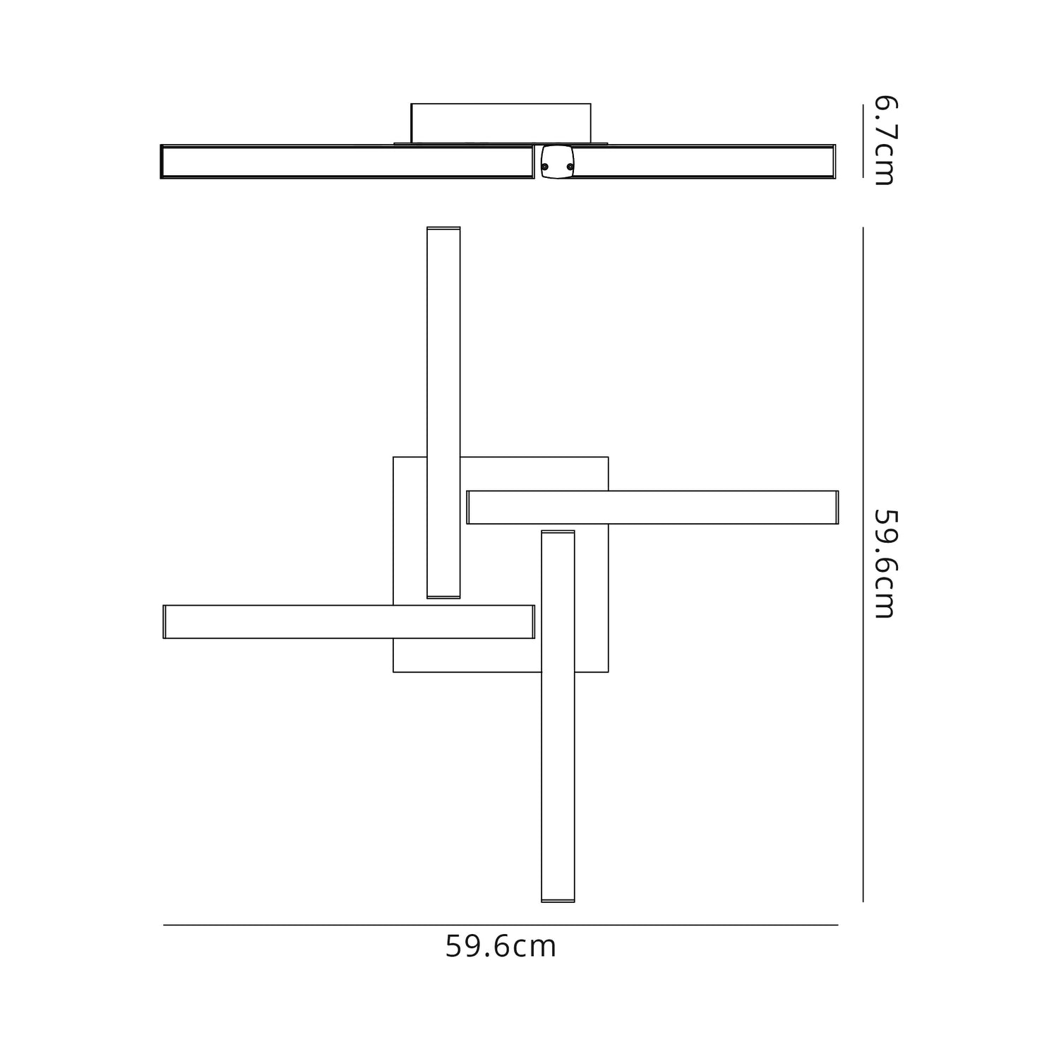 Bennett 4 Flush Ceiling, 4 x 6W LED, 4000K, 2210lm, IP44, Sand Black, 3yrs Warranty