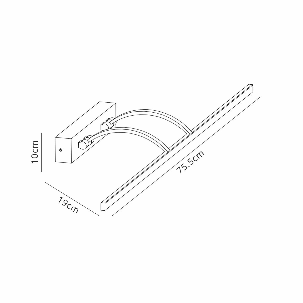 Longhorn 150 x 40cm Pendant Rectangle 7 Light E14, Brass/Clear Sculpted Glass, Item Weight: 28kg