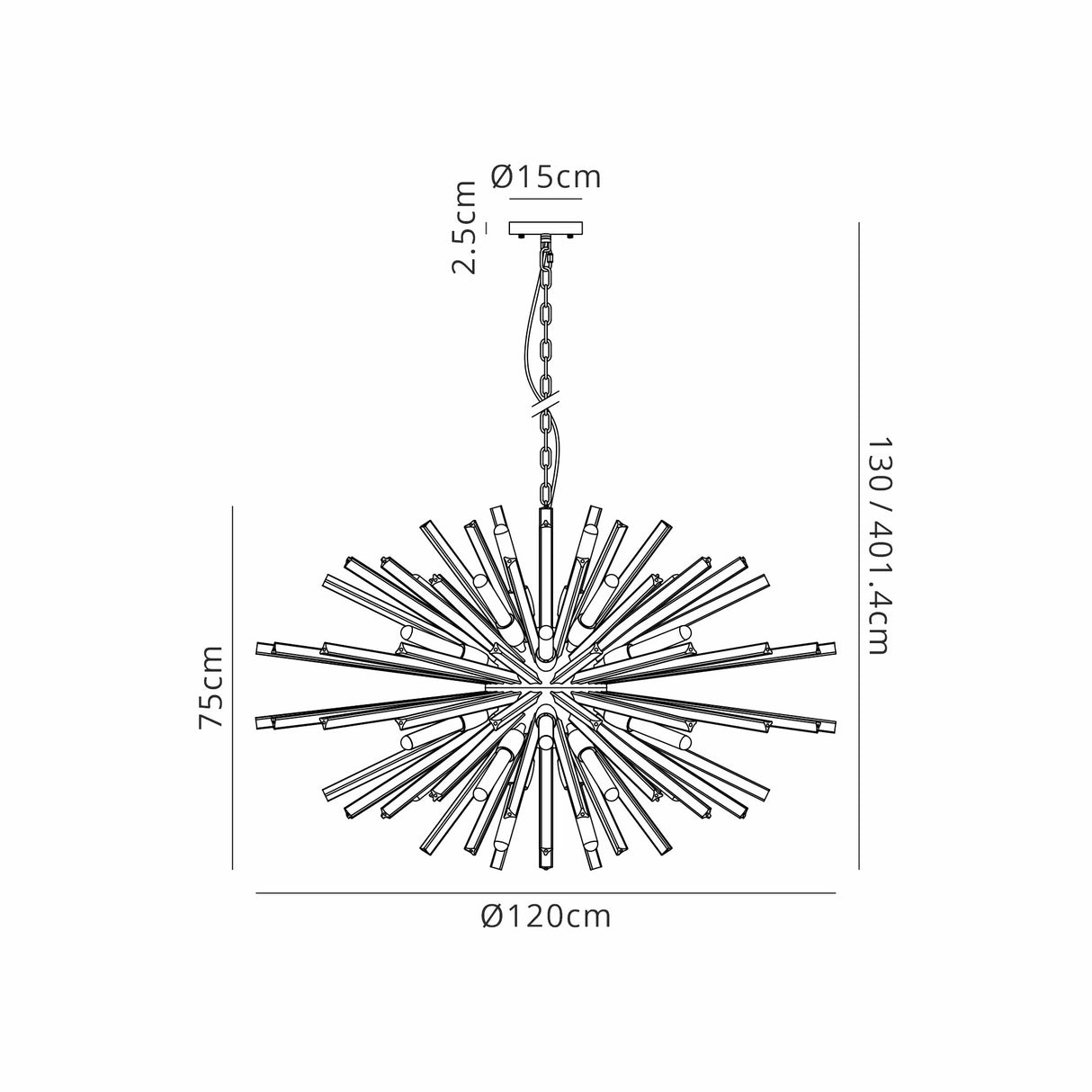 Harris 32 Light E27, Oval Pendant Matt Black / Smoke Glass, Item Weight: 25kg