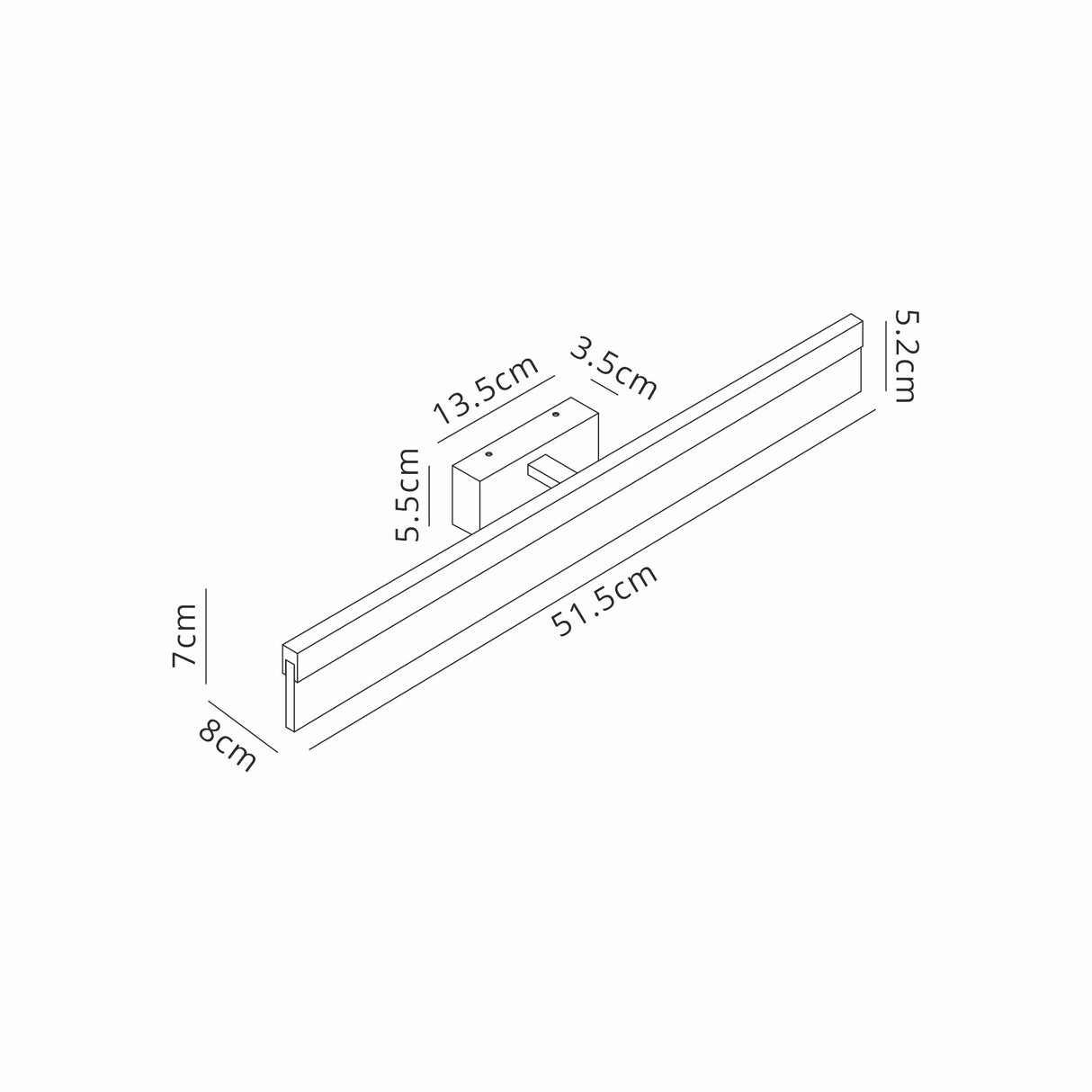 Pascoe Wall Lamp, 12W LED, 3000K, 1000lm, IP44, Polished Chrome, 3yrs Warranty