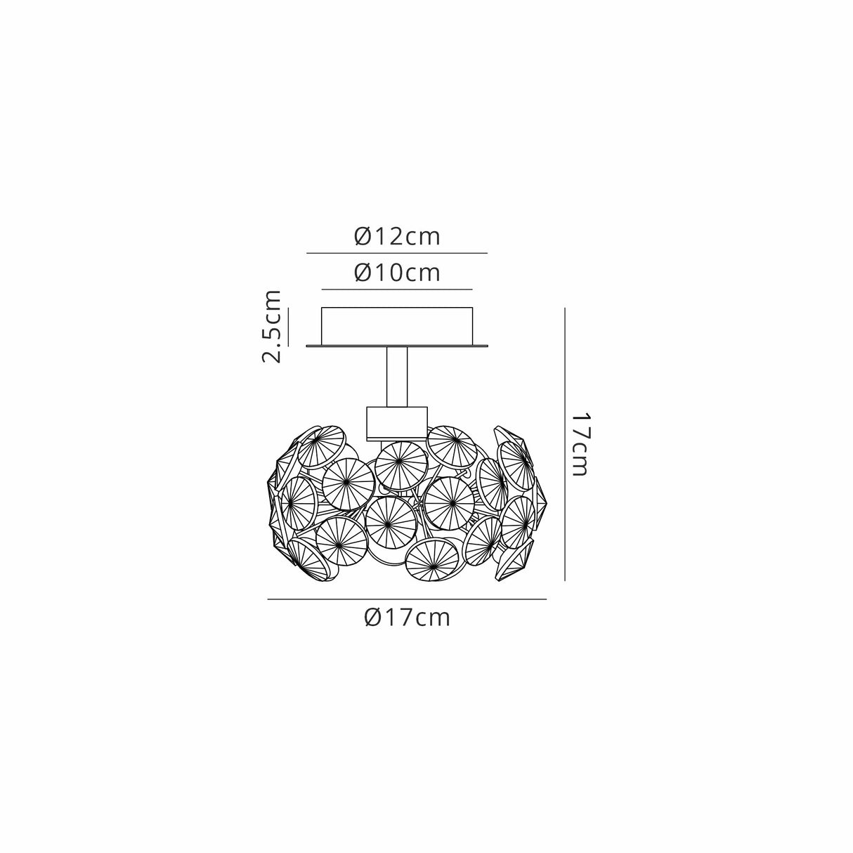 Byrne 1 Light G9 Surface Light With Polished Chrome And Crystal Shade