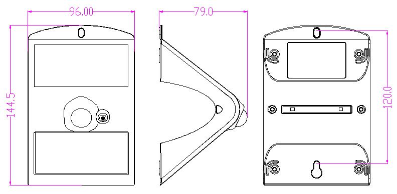 Lunar IV NANO – Solar Wall Light With PIR - LU4-NANO