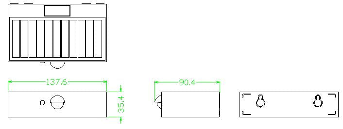 Lunar V Bar – Solar Brick Light With PIR - LU5-BAR