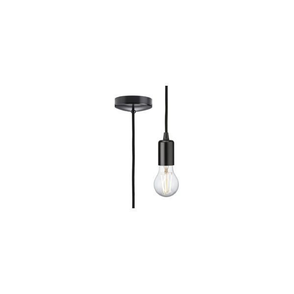 Knightsbridge 8270LMB Matt Black 80W Max 1800mm Adjustable LED E27 Contemporary Pendant Set