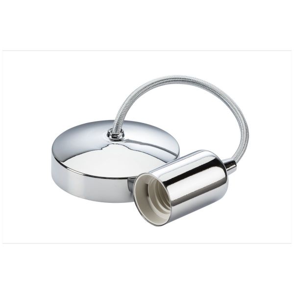 ML Knightsbridge 8270PC Polished Chrome 6" E27 Contemporary Pendant Set