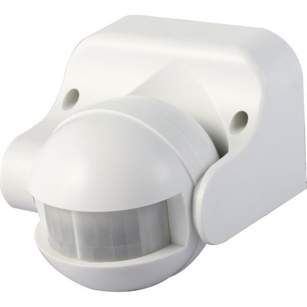 White IP44 180 Degree 12m PIR Sensor OS004W