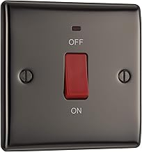 Nexus Metal 45A Square Plate Double Pole Switch With LED Indicator IN VARIOUS COLOURS
