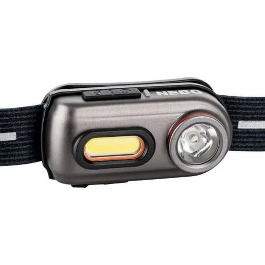 NEBO SPORTS Einstein 400 Rechargeable Head Torch - NEB-HLP-0005-G