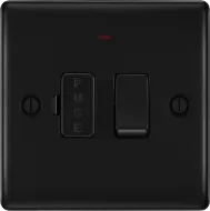 BG Nexus Metal 13A Switched Fused Connection Unit with LED Indicator in VARIOUS COLOURS