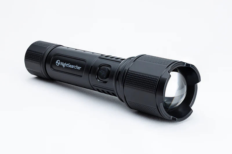 NightSearcher Zoom 400 | 400 Lumens | Compact flashlight with integrated worklight - NSZOOM400