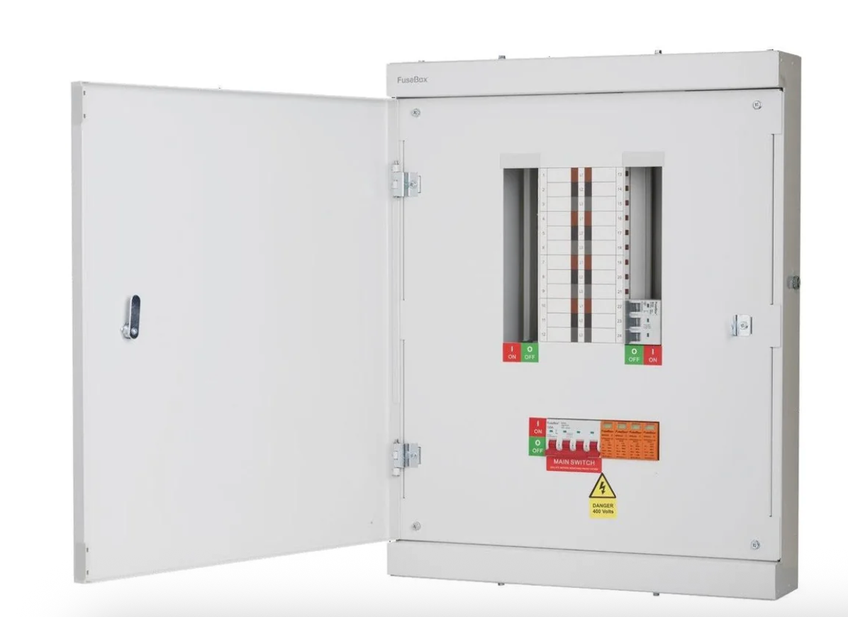 FuseBox TPN07FBX 7 Way 125A Three Phase Board With SPD