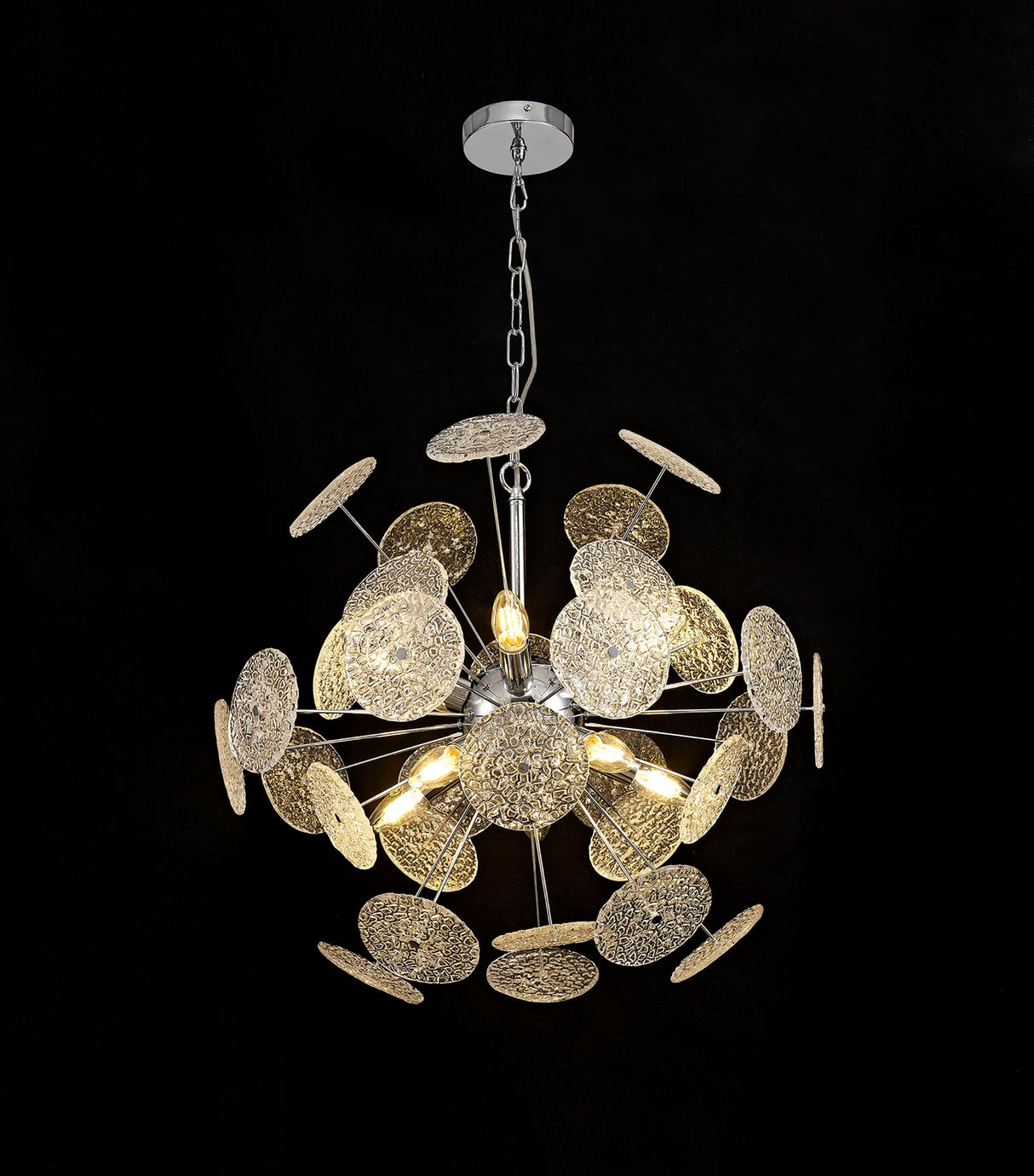 Ashurst Pendant,10 x E14, Polished Chrome