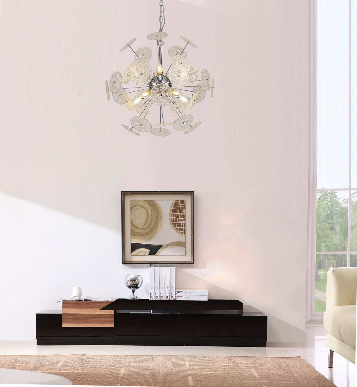 Ashurst Pendant,10 x E14, Polished Chrome