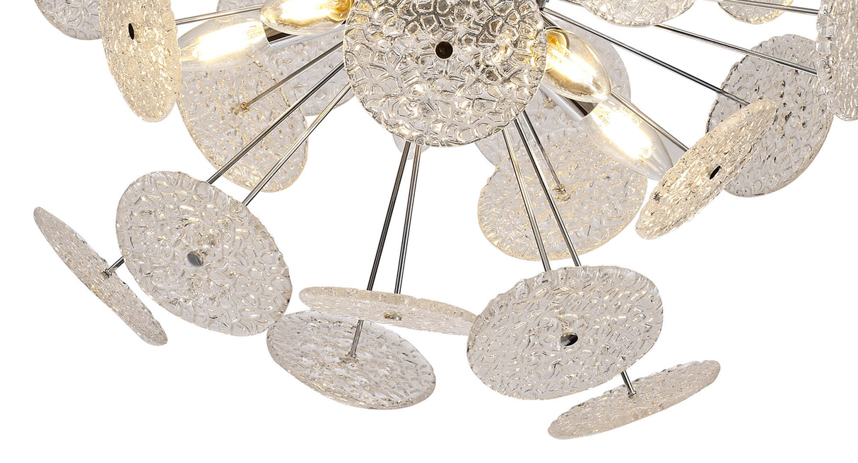 Ashurst Pendant,10 x E14, Polished Chrome