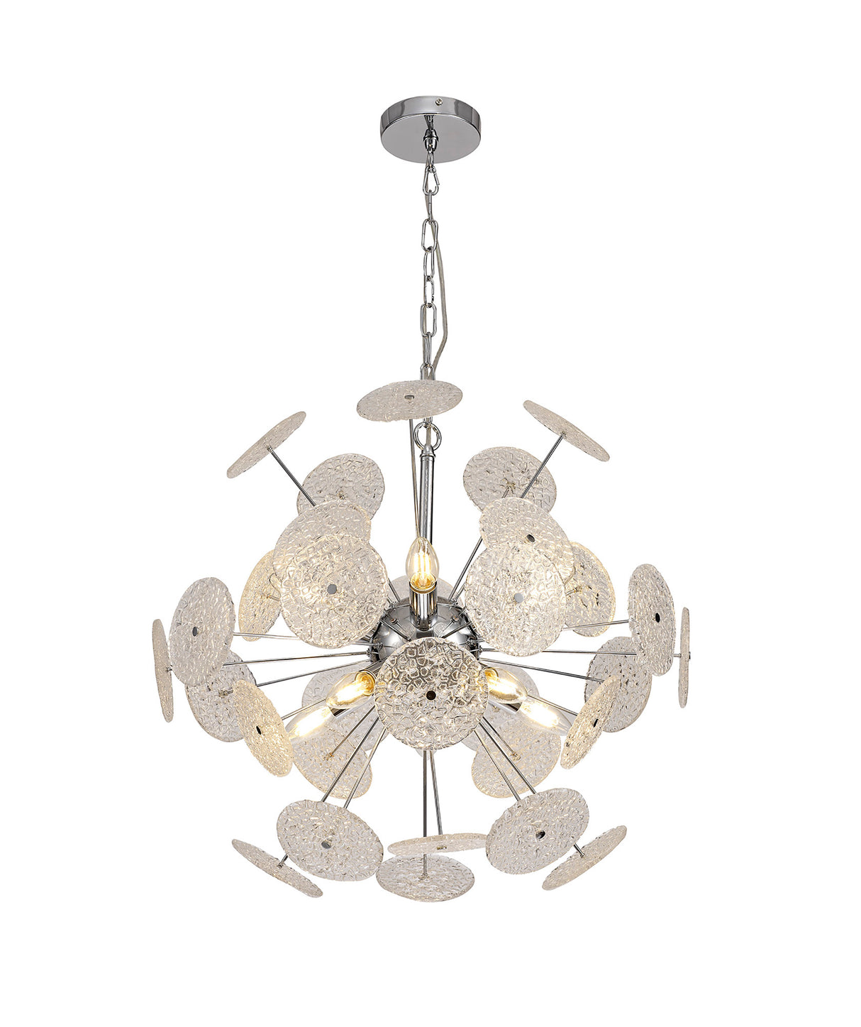 Ashurst Pendant,10 x E14, Polished Chrome