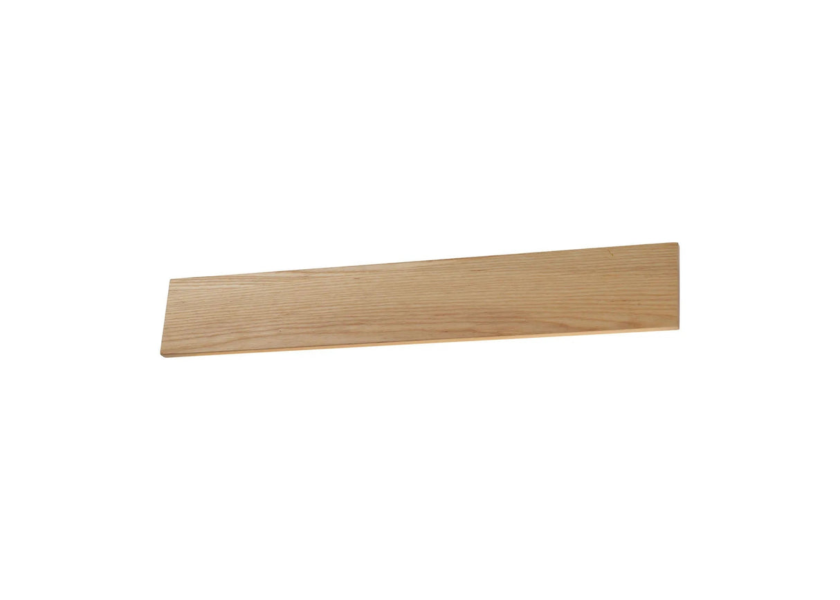 Atkinson 57cm Linear Wall Lamp, 2 x 10W LED, 3000K, 968lm, Oak / Sand White