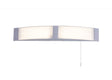 Baker Bathroom Wall Lamp c/w Shaver Socket & Pull Switch, 10W LED, 4000K, IP44, White
